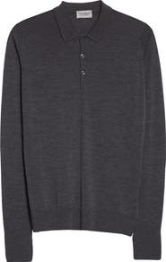 John Smedley Cotswold Wool Polo Sweater
