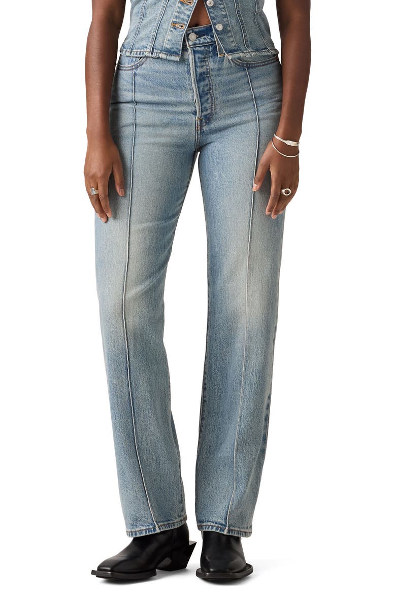 Levi's Ribcage Seamed Straight Leg Jeans, Main, color, What Now Psk