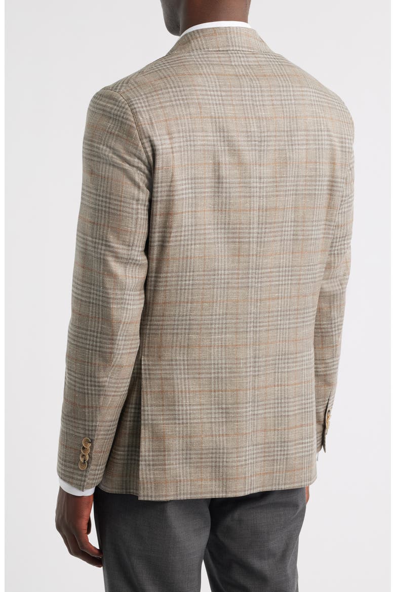 Hampton Tan Glen Check Knit Wool Sport Coat, Alternate, color, TAN