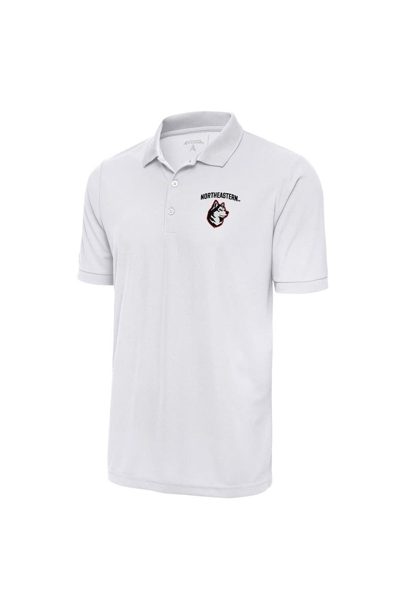 ANTIGUA Men's Antigua White Northeastern Huskies Legacy Pique Polo, Main, color, White