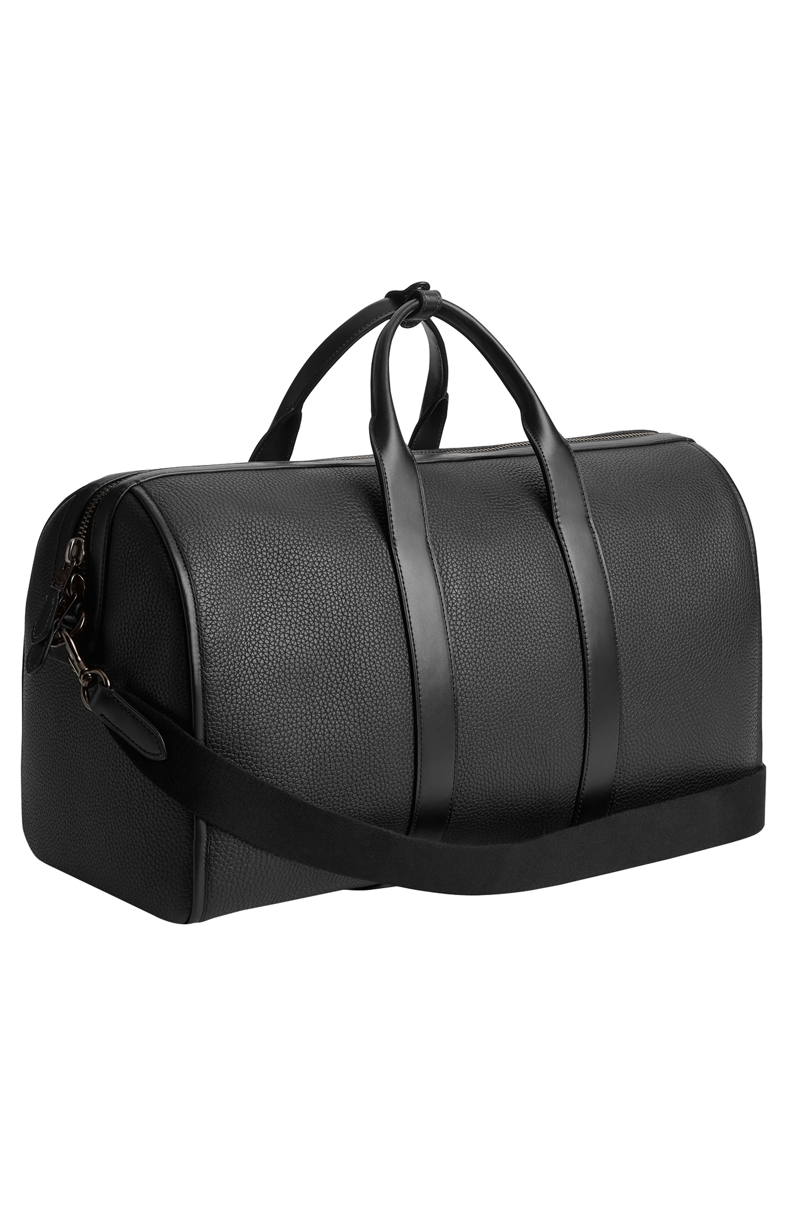 COACH Gotham Pebble Leather Duffle Bag, Alternate, color, 