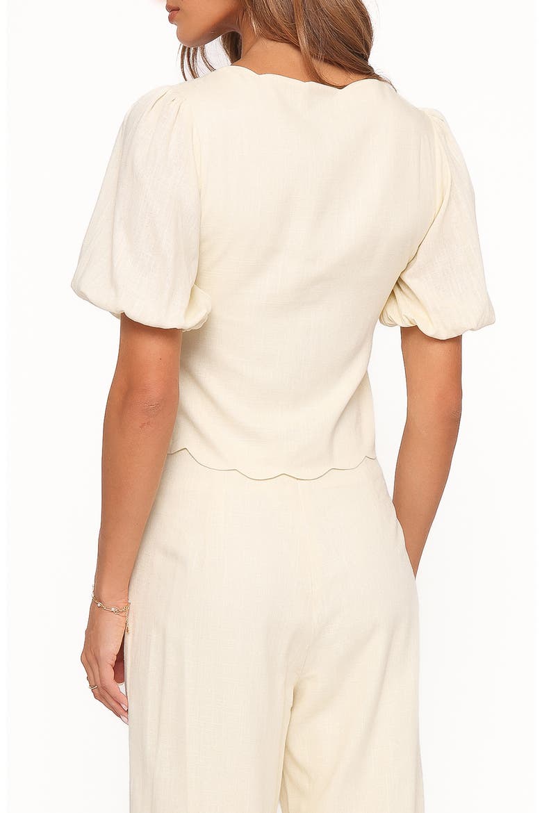 Jensen Scallop Hem Top, Alternate, color, BUTTER YELLOW
