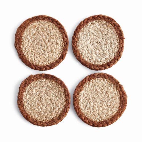 Napa Home & Garden Jute Coaster Set In Brown