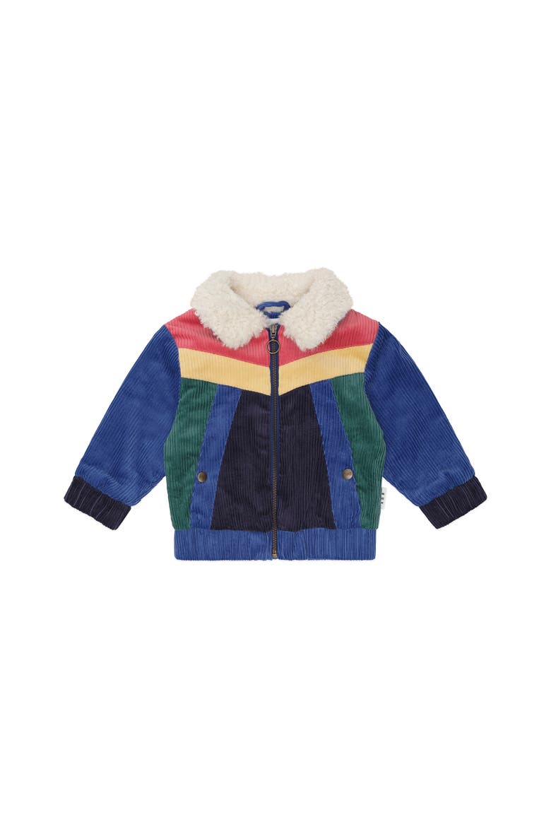 Colour Block Cord Jacket, Main, color, Multi