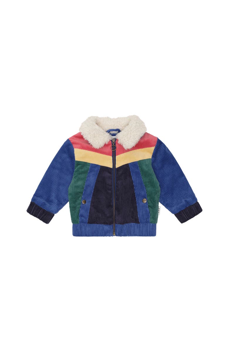 Huxbaby Colour Block Cord Jacket, Main, color, Multi
