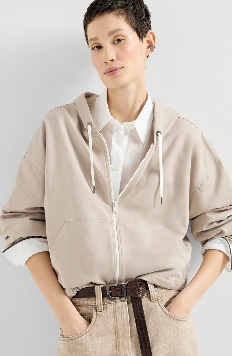 Brunello Cucinelli Couture interlock sweatshirt, Alternate, color, Beige