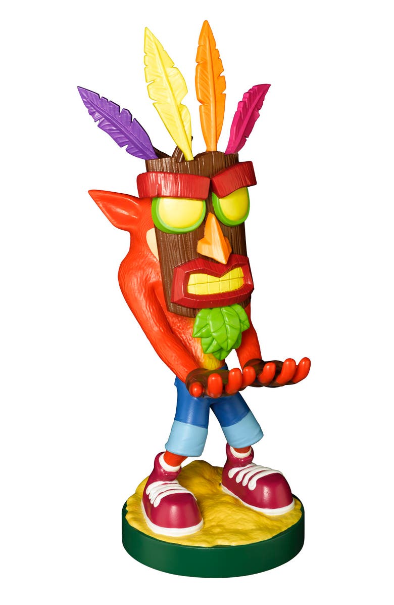 Exquisite Gaming Cable Guy Phone/Controller Holder Crash Bandicoot, Crash Aku Aku, Alternate, color, Multicolored