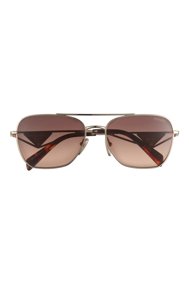 59mm Square Sunglasses, Main, color, PALE GOLD