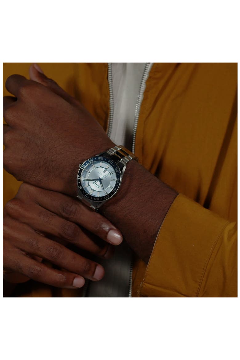 Runner Bracelet Watch, 44mm, Alternate, color, BLUE DIAL