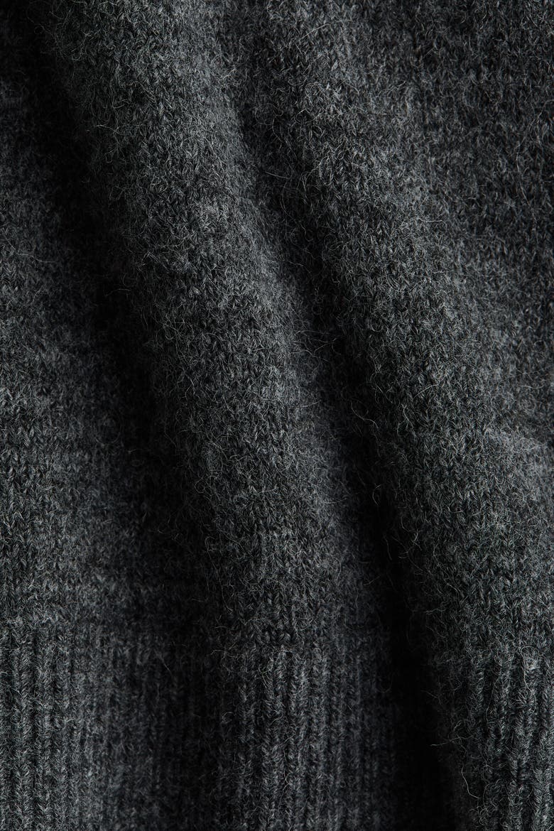 Mama Before & After Nursing Sweater, Alternate, color, Dark gray melange