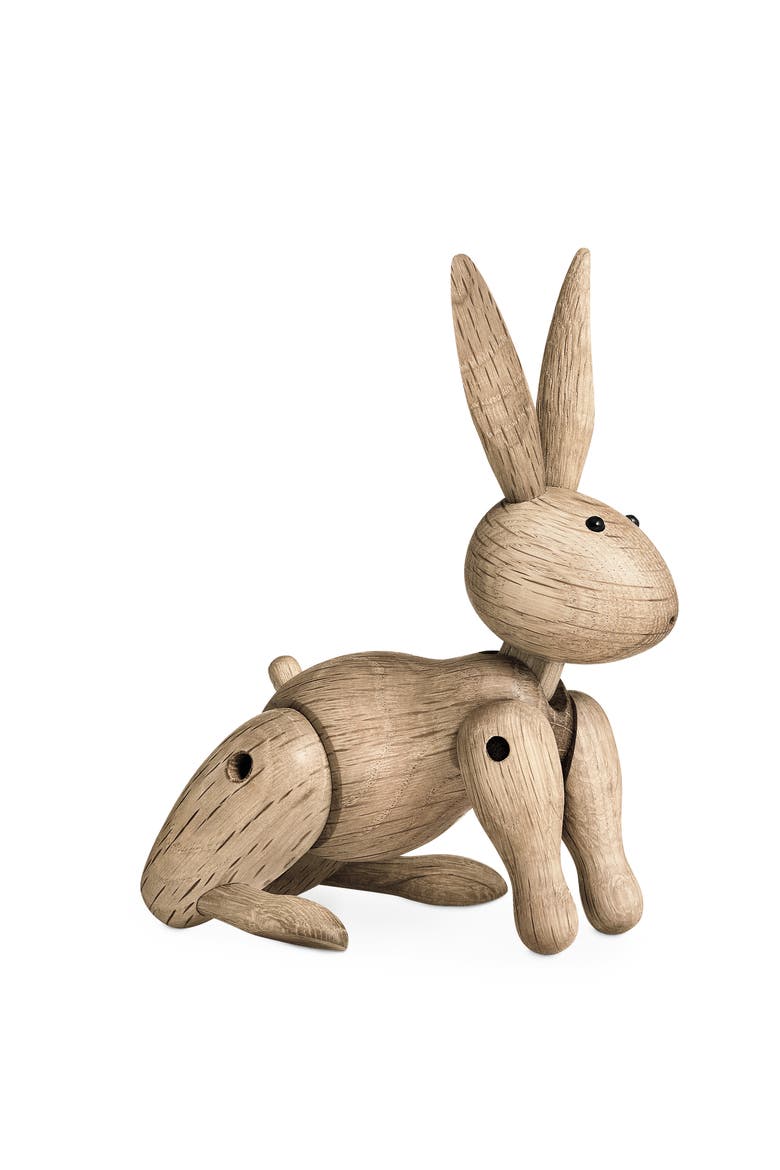 Kay Bojesen Rabbit, Alternate, color, Oak