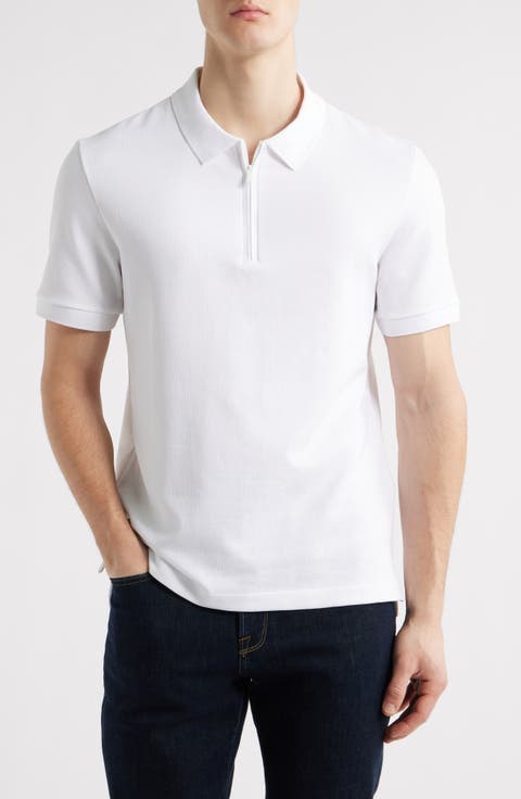 Paras Quarter Zip Cotton Polo