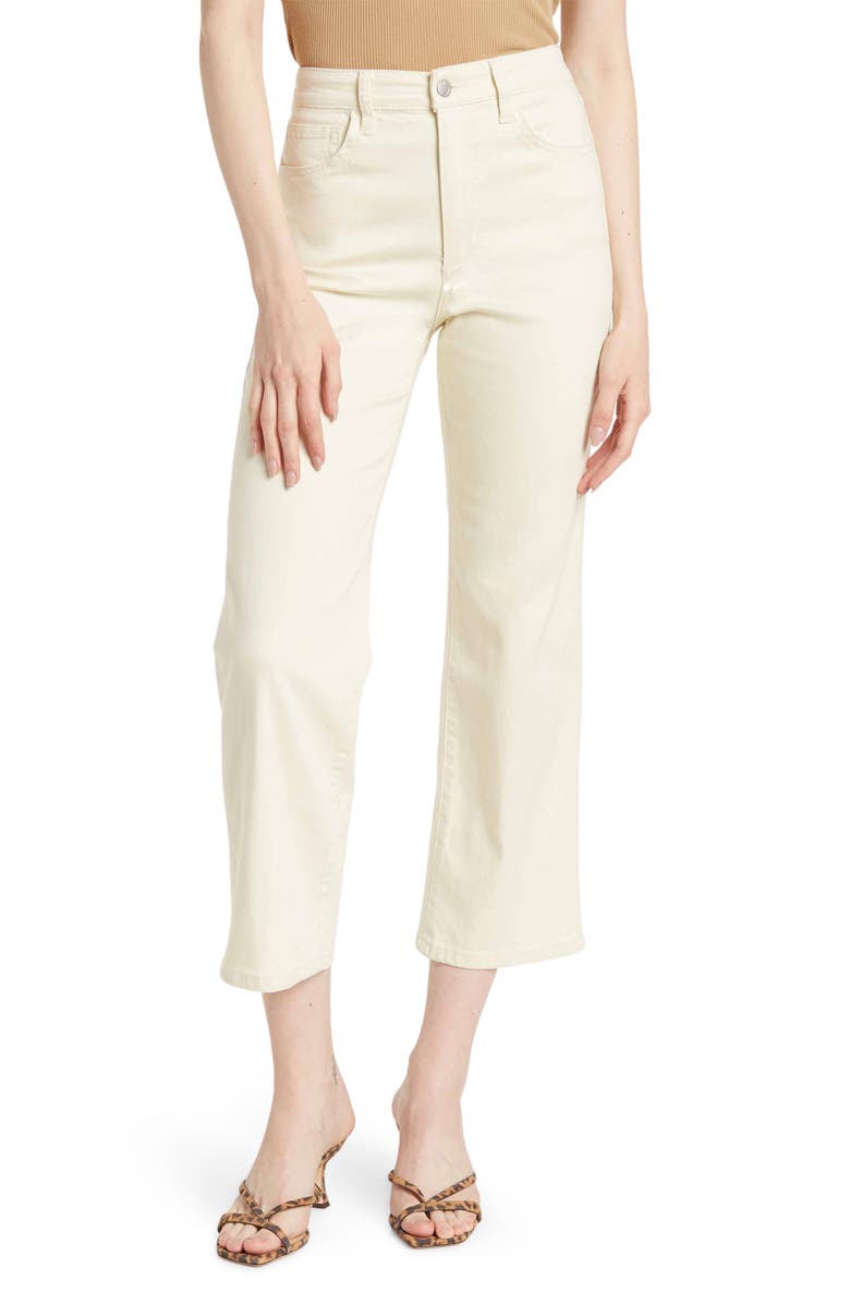 Joe's JOES High Rise Wide Leg Cropped Jeans, Main, color, 
