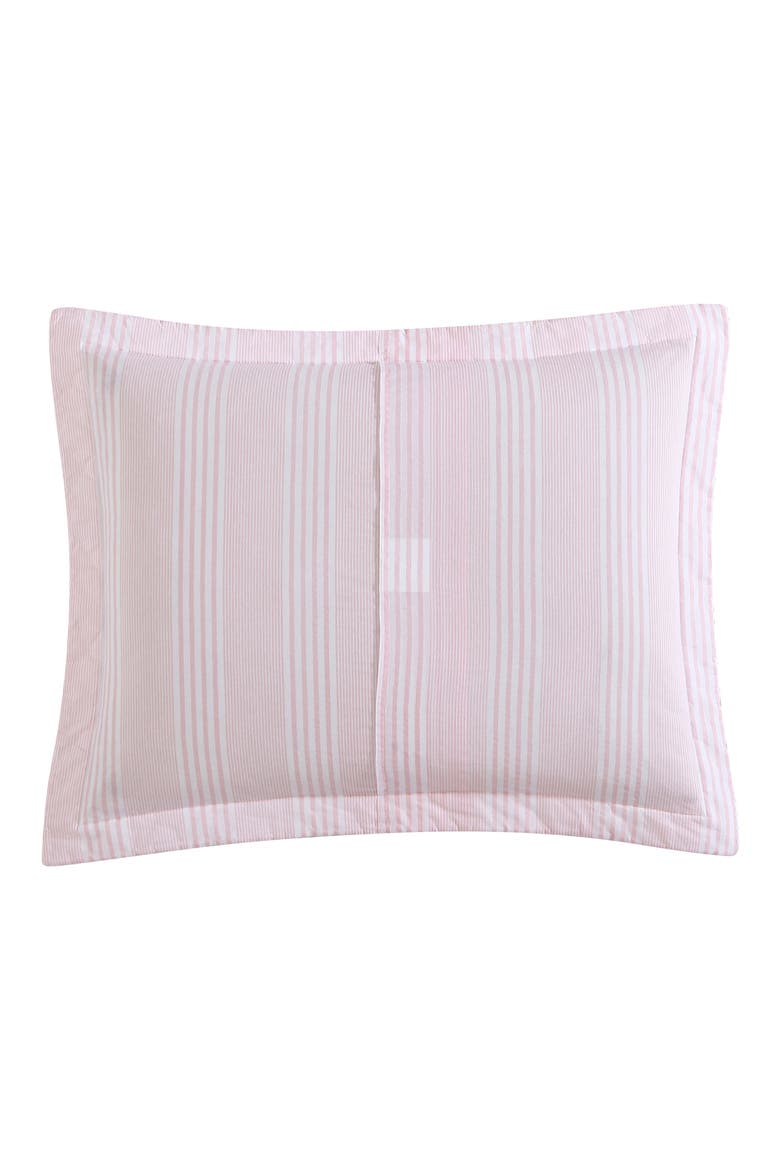 Bedford Quilt & Sham Set, Alternate, color, PALE PINK/ WHITE
