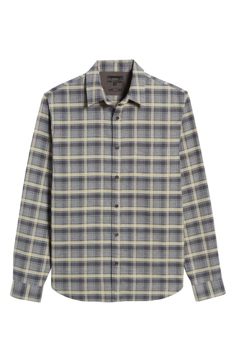 Vince Willow Classic Fit Plaid Cotton Button-Up Shirt, Alternate, color, 
