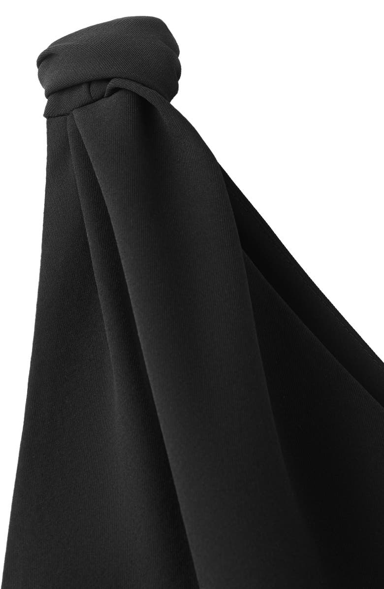 MANGO Knotted One-Shoulder Jumpsuit, Alternate, color, 