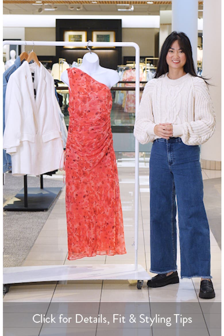 Floral Print Asymmetric Dress video