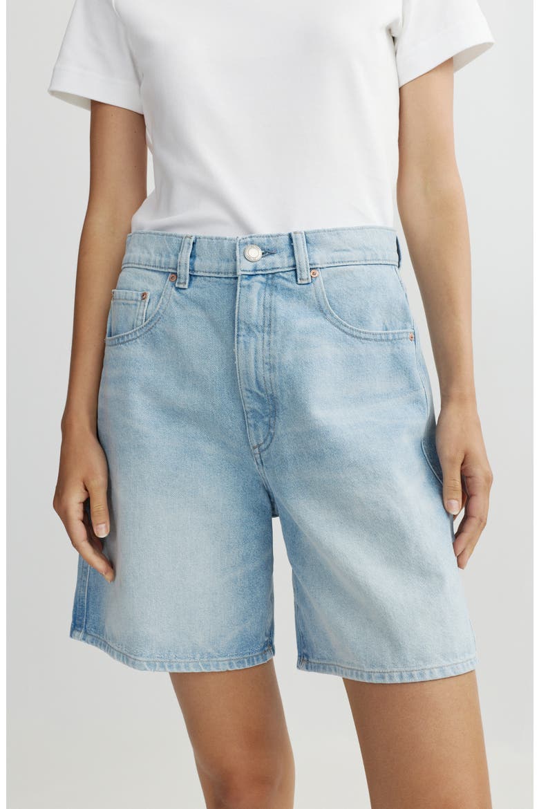 Taylor High Waist Relaxed Denim Shorts, Alternate, color, PRAIRIE