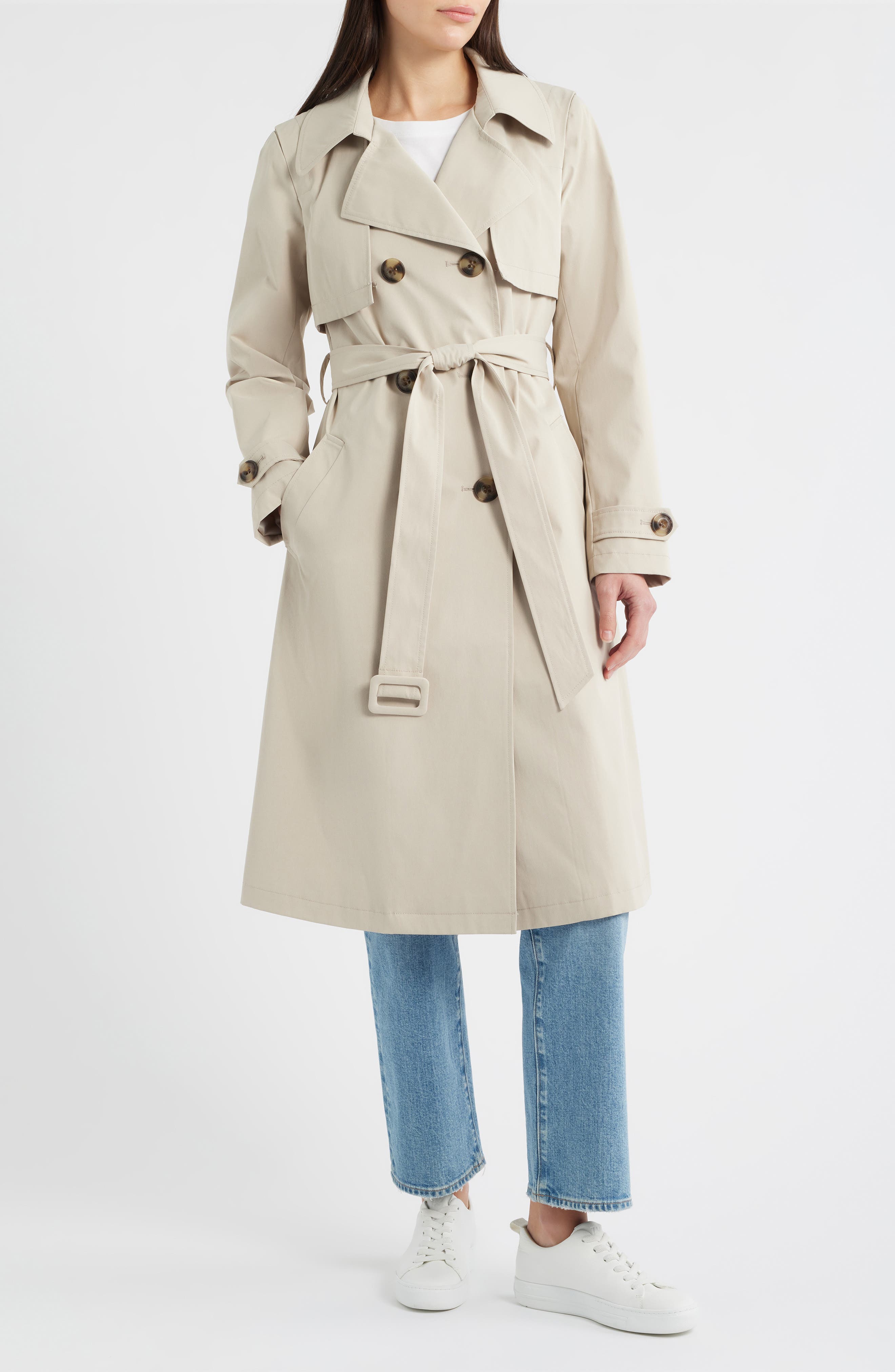 Double Breasted Trench Coat - image 5