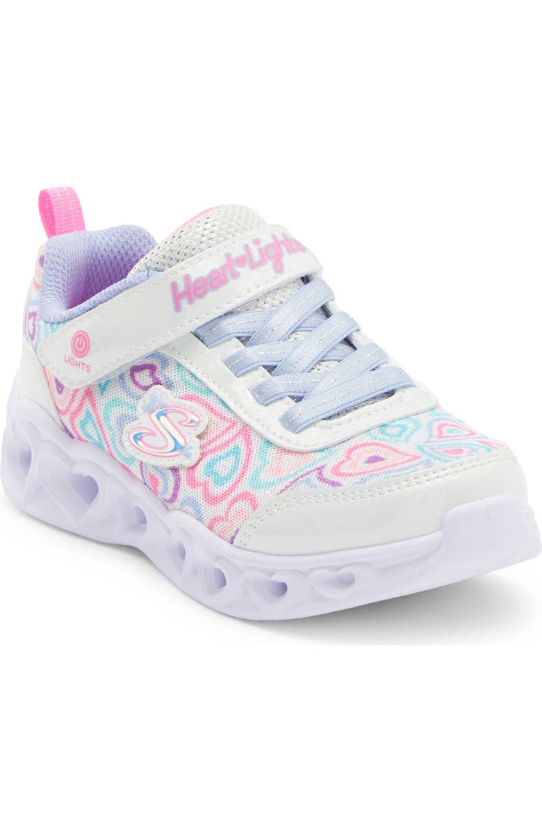 SKECHERS Kids' Heart Lights - Boogie Love Sneaker, Main, color, White Multi