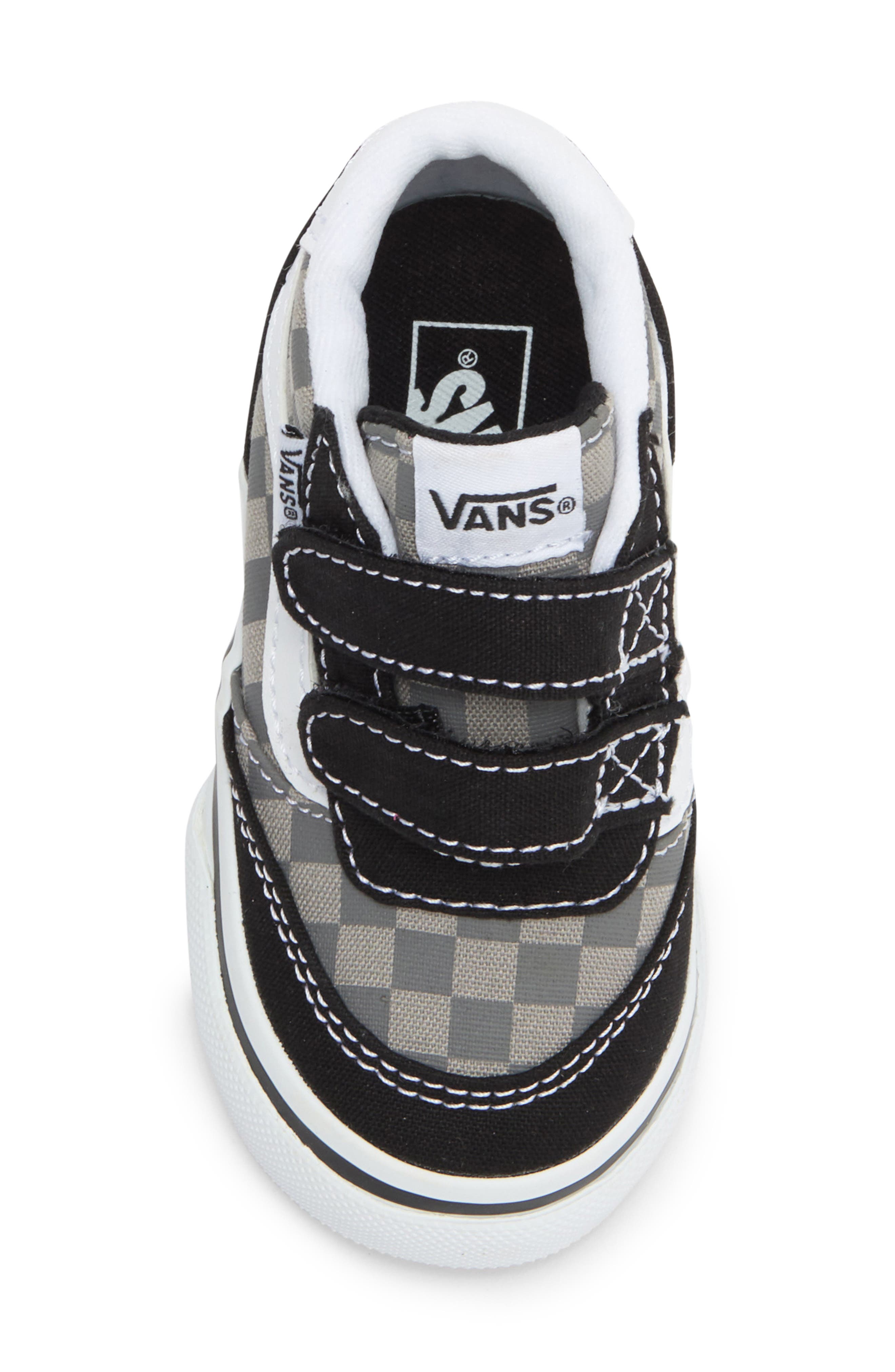 Vans Kids' Brooklyn Mid Top Sneaker, Alternate, color, Tonal Check Pewter
