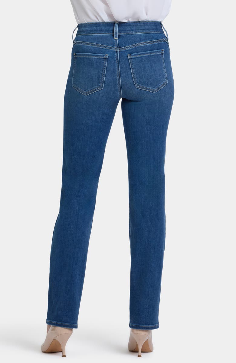 NYDJ Marilyn Paneled Seam Straight Leg Jeans, Alternate, color, Opera Blue