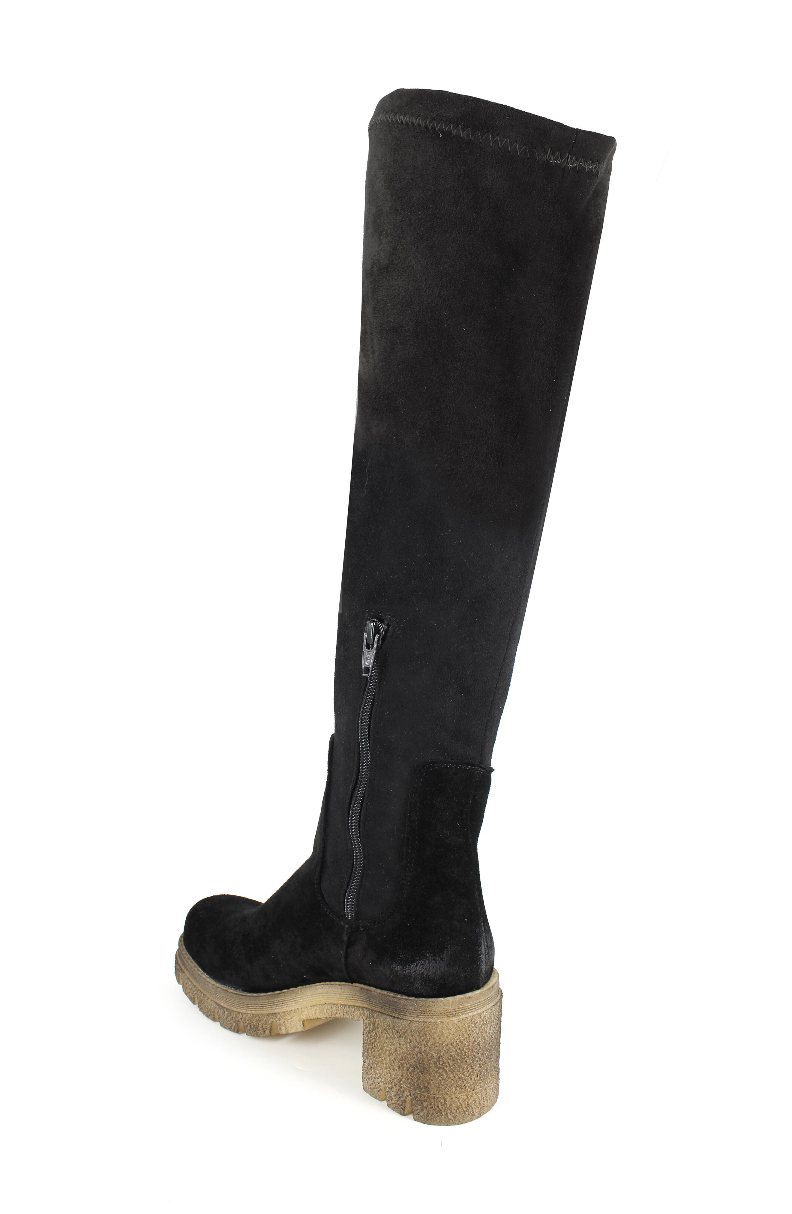 ZIGI Jaylen Over the Knee Platform Boot, Alternate, color, Black