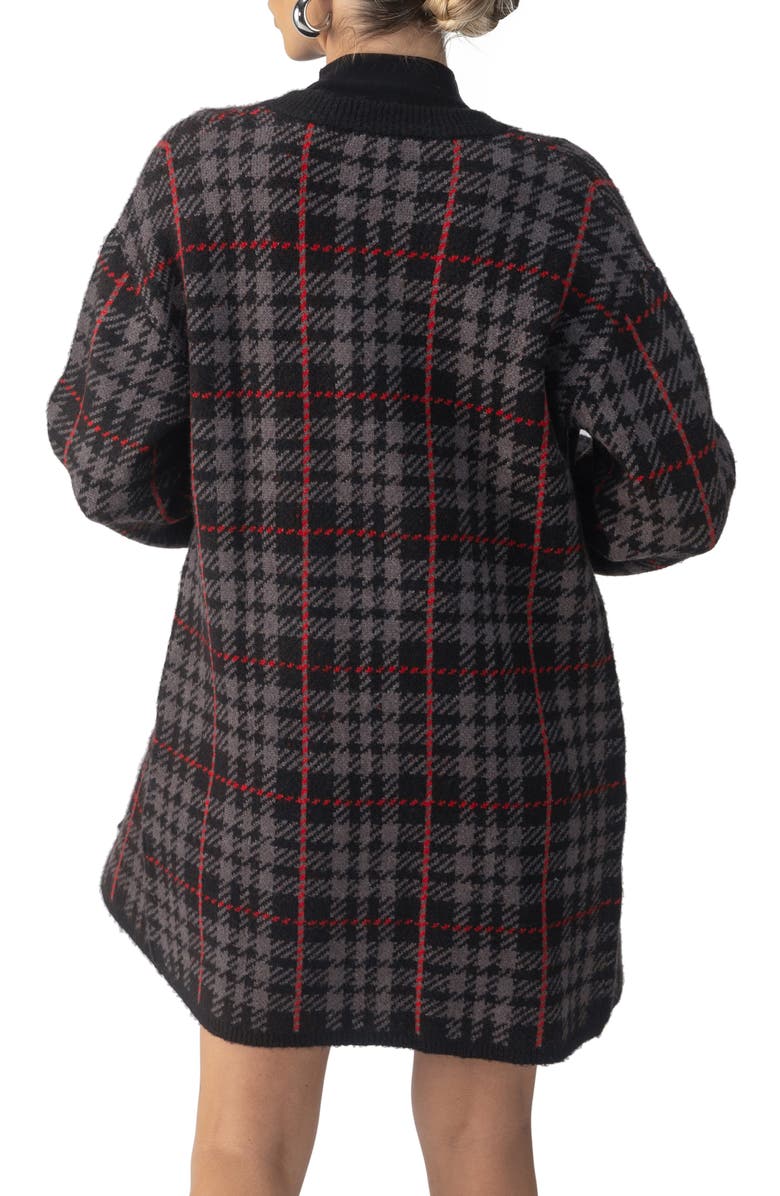 Sanctuary Plaid Long Cardigan, Alternate, color,