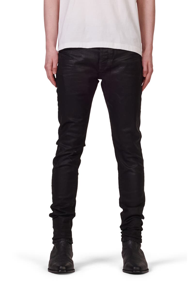 Black Label Stretch Skinny Jeans, Main, color, BLACK MIDNIGHT OIL