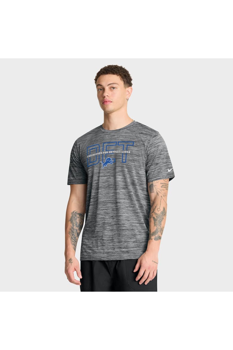 Men's Nike Anthracite Detroit Lions Velocity Legend Practice Dri-FIT T-Shirt, Main, color, Anthracite