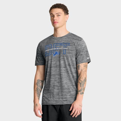 Men's Nike Anthracite Detroit Lions Velocity Legend Practice Dri-FIT T-Shirt