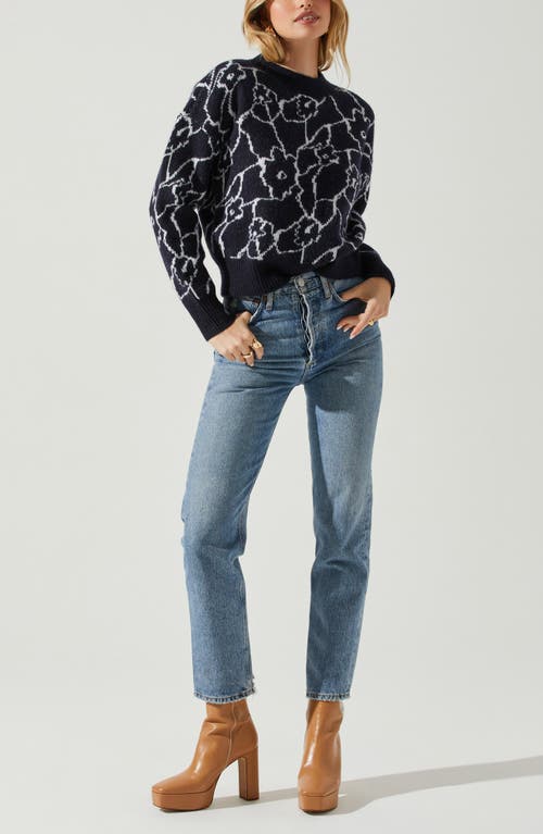 Astr The Label Saira Sweater In Animal Print