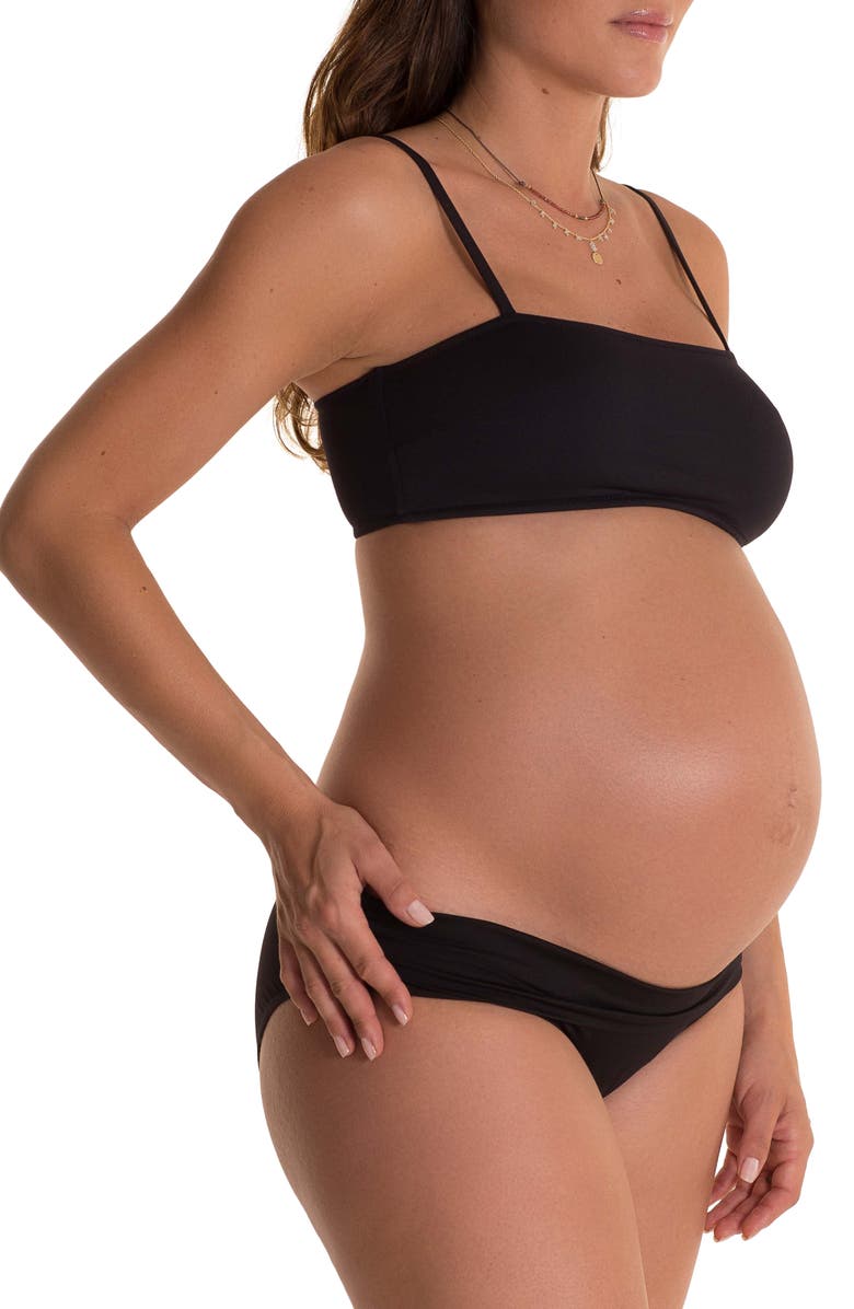 Pez D'Or Ana Bandeau Maternity Bikini Top, Alternate, color, 