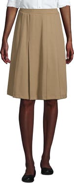 Lands' End School Uniform  Ponte Pleat Skirt