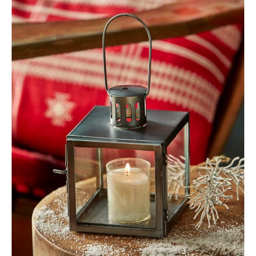 Tag Elton Gray Metal Lantern Candle Holder For Everyday Decor In Gray