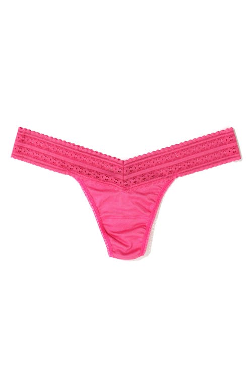 Hanky Panky Low Rise Lace Trim Thong