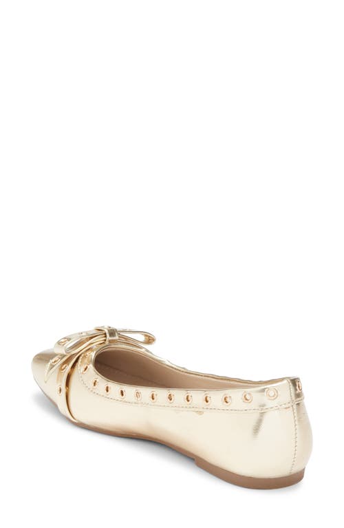Rachel Rachel Roy Blink Grommet Bow Flat In Gold