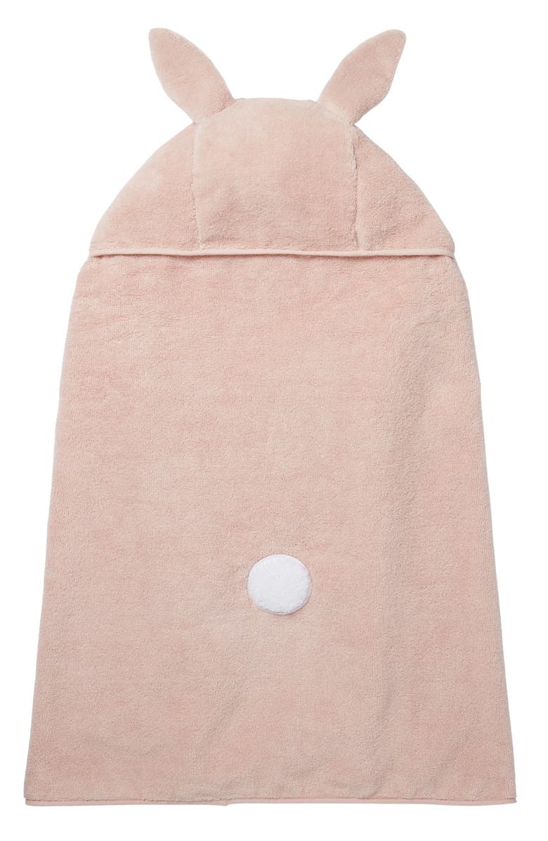 MORI Bunny Hooded Towel, Alternate, color, Blush
