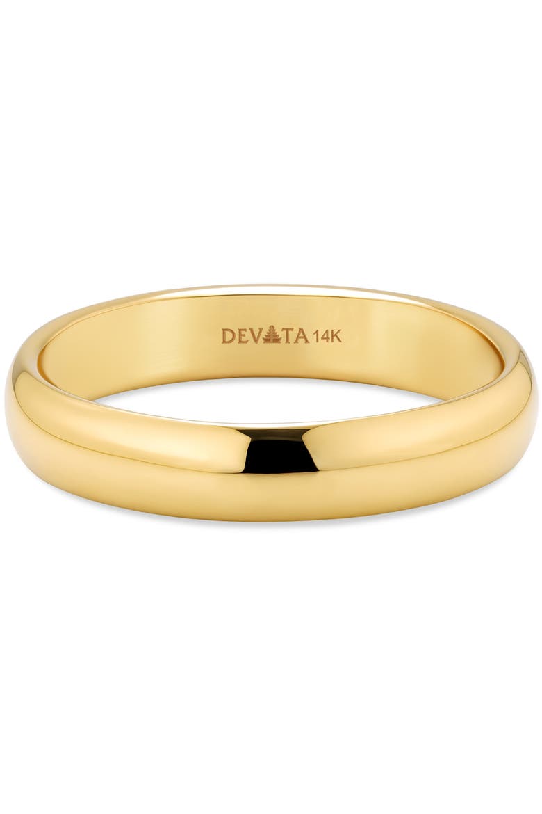 4mm Classic Dome Band Ring in 14K Gold, Alternate, color, Gold