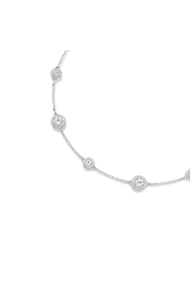 Una Double Sided Necklace, Alternate, color, WHITE/ SILVER