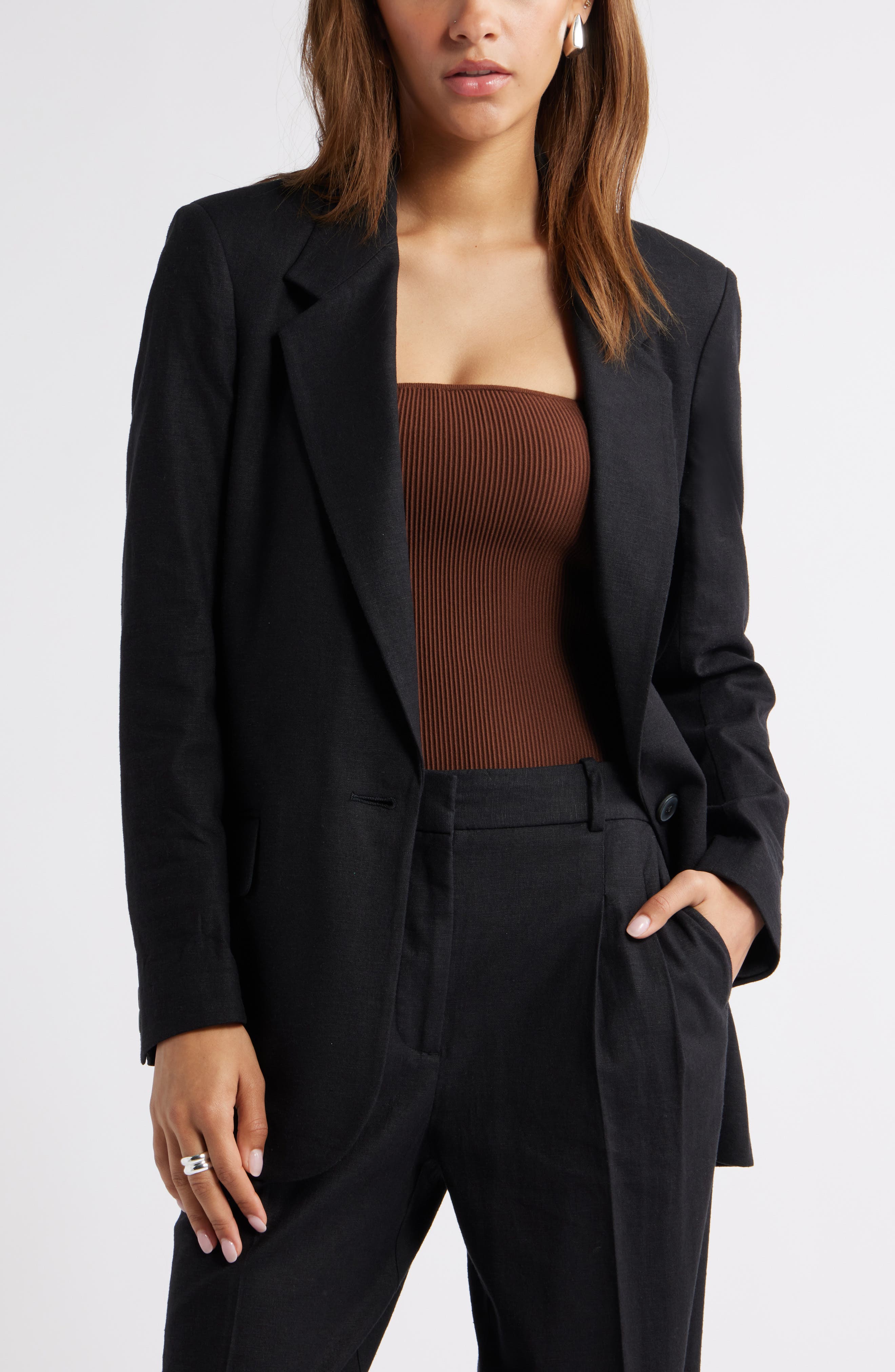 next womens black blazer
