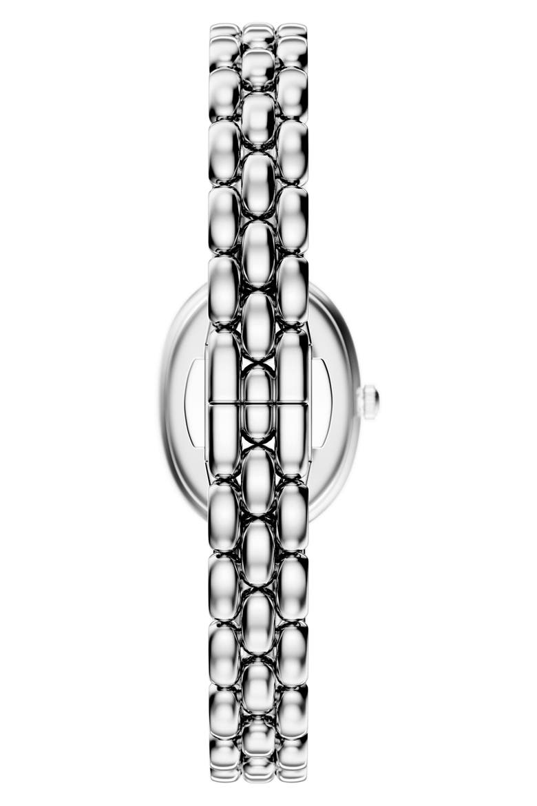 Small Sinfonia Mother-of-Pearl Bracelet Watch, 22mm x 28.2mm, Alternate, color, SILVER