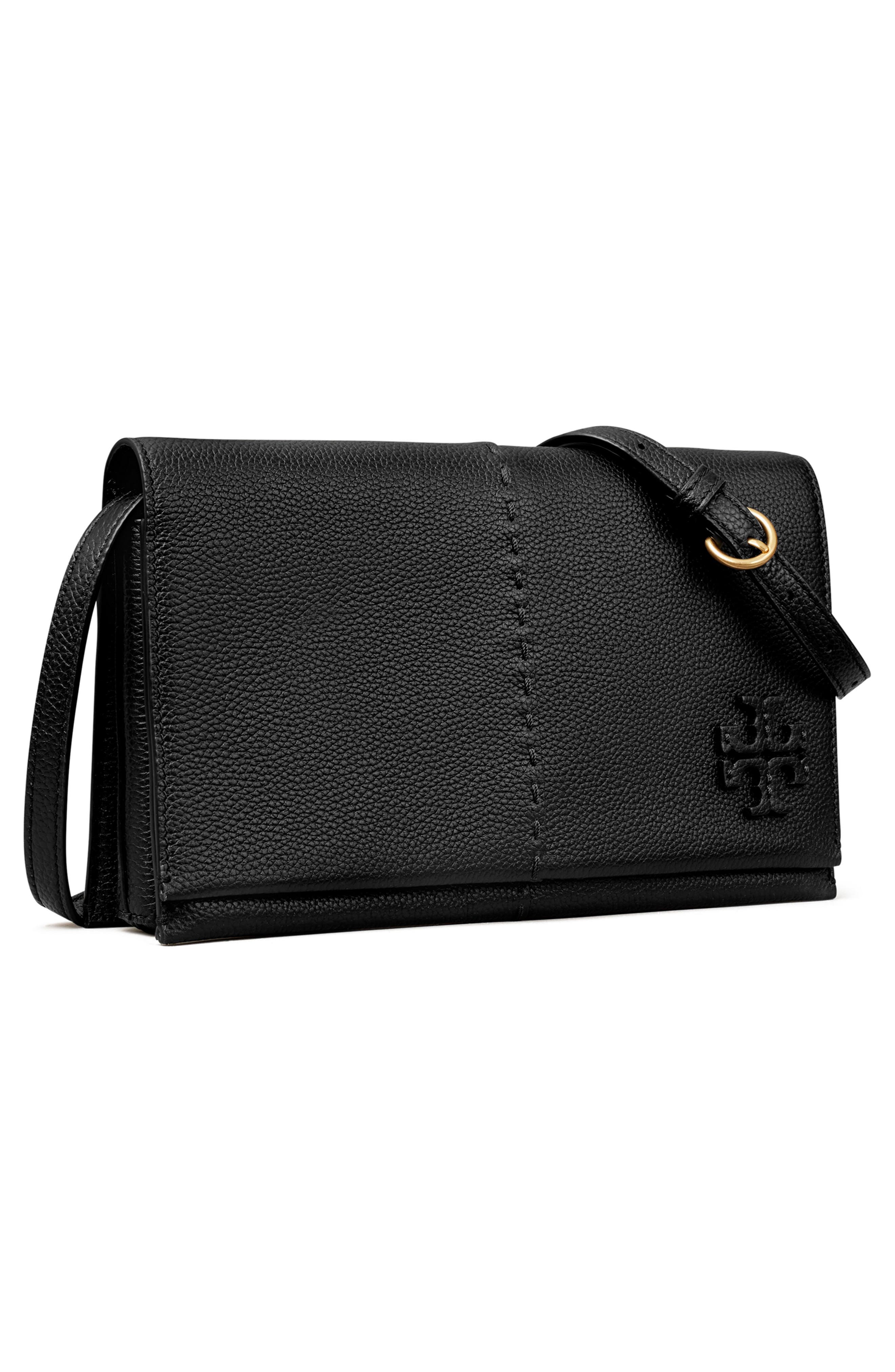 Tory Burch McGraw Leather Crossbody Bag, Alternate, color, 