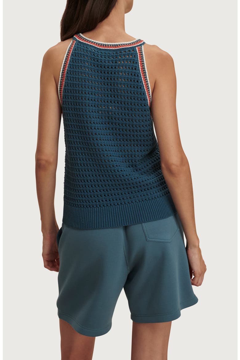 Aberg Halter Cotton Knit Tank, Alternate, color, HERON BLUE