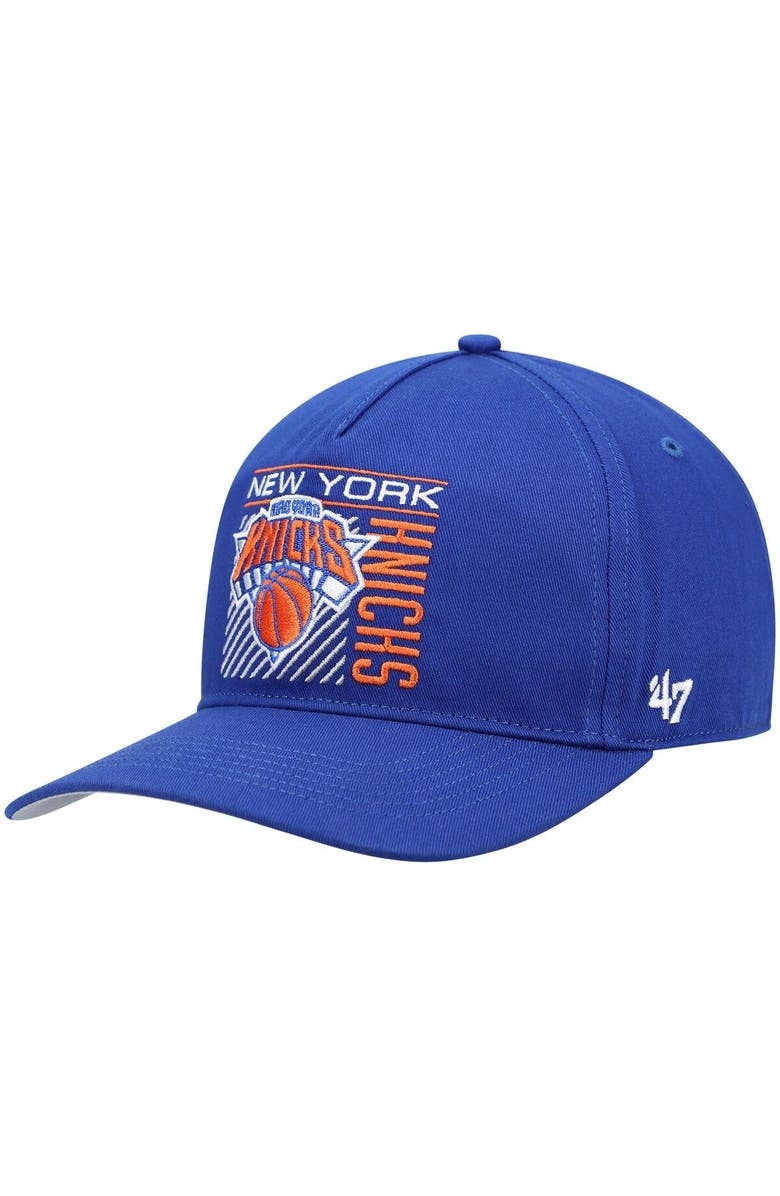 '47 Men's '47 Blue New York Knicks Reflex Hitch Snapback Hat, Main, color,