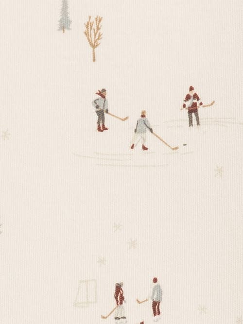 Colored Organics Organic Holiday Peyton Zipper Sleeper In Neutral