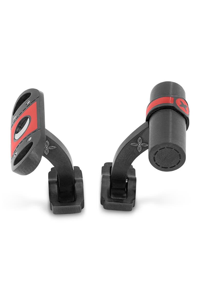 Cigar & Cutter Cuff Links, Alternate, color, RED