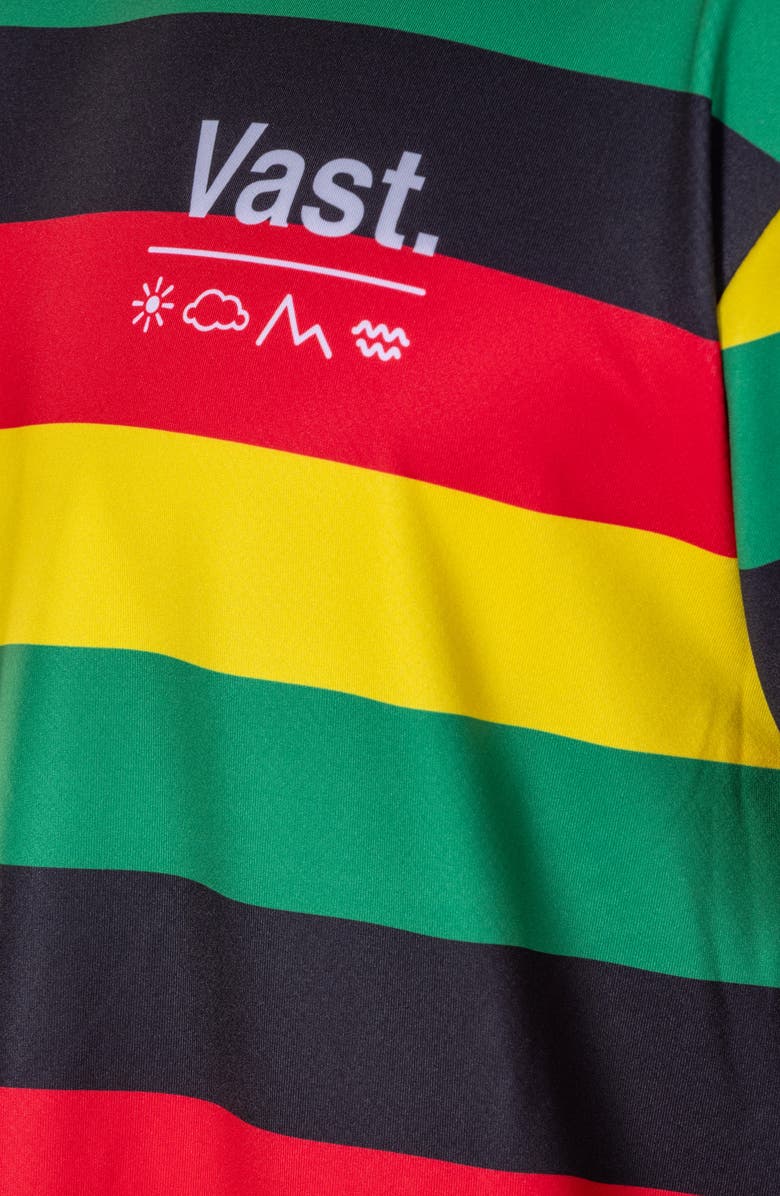 VAST Stripe Aqua Terra Performance T-Shirt, Alternate, color, 