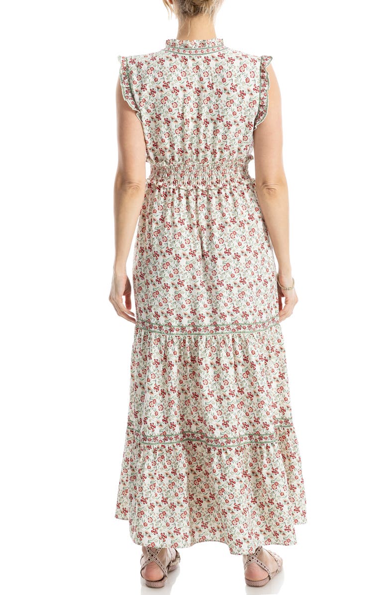 MAX STUDIO Smocked Fit & Flare Maxi Dress, Alternate, color, 