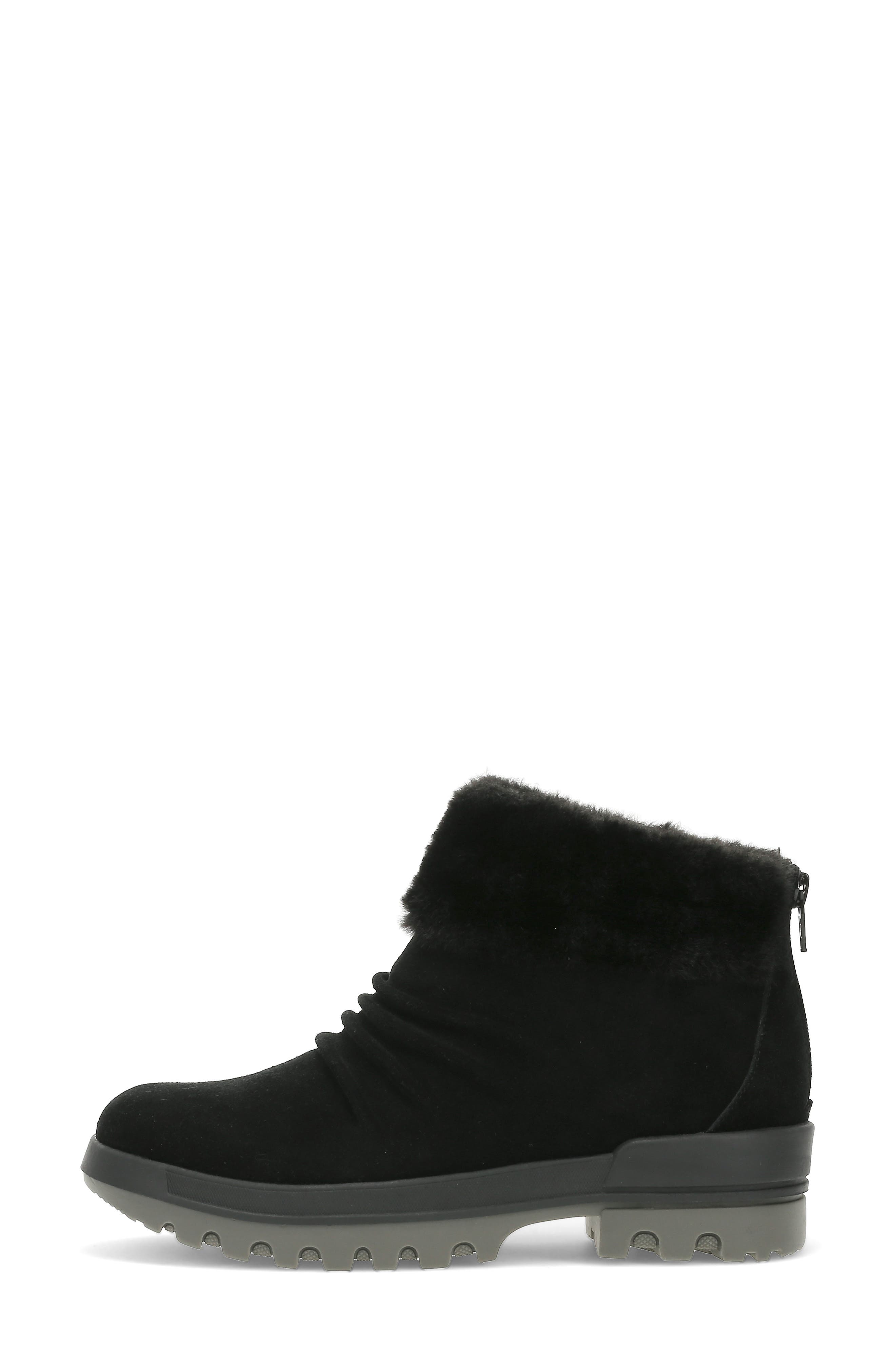 BARETRAPS Nuri Faux Fur Trim Cold Weather Bootie, Alternate, color, Black Suede
